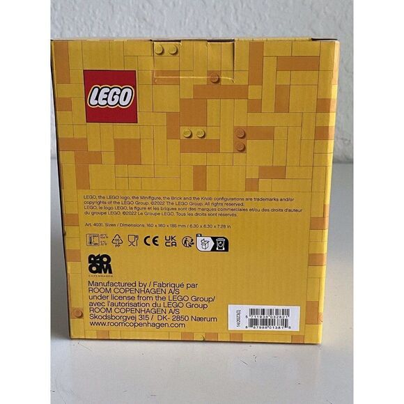 Lego Storage Head Container Pumpkin Halloween Jack O Lantern Orange SMALL NEW - Picture 5 of 9